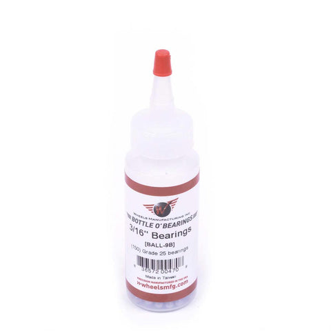 Wheels Manufacturing Grade 25 3/16" Loose Ball Bearing: Bottle of 150