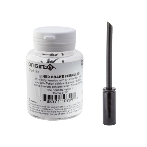 Origin8 Lined Gear Ferrules Gear 4mm Black