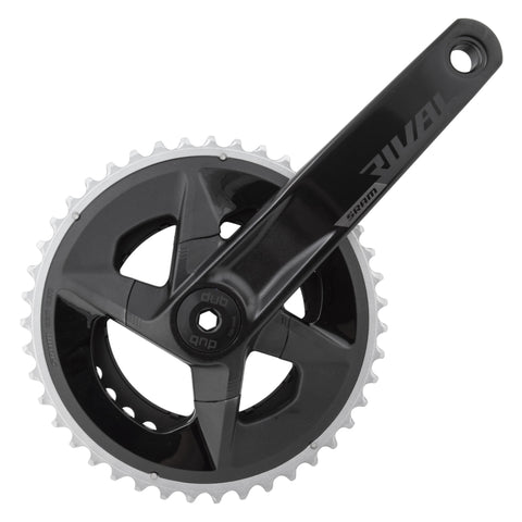 SRAM Rival AXS Wide Crankset - 172.5mm 12-Speed 43/30t 94 BCD DUB Spindle Interface BLK D1