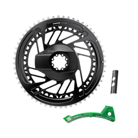 SRAM RED AXS 2x Power Meter Chainring Kit - 50/37t 2x12-Speed 8-Bolt Direct Mount BLK/Silver E1