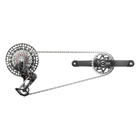 SRAM XX SL T-Type Eagle Transmission Groupset - 170mm Crank 34t Chainring AXS POD Controller 10-52t Cassette Rear Derailleur Chain