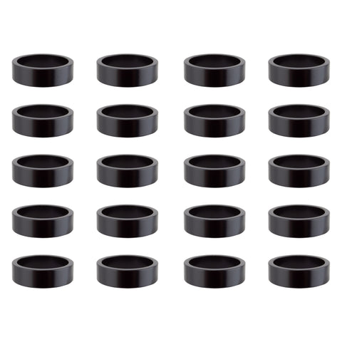 Origin8 Bulk Alloy Headset Spacers SHIS Spacer 1-1/8` x 10mm Black Jar of 20