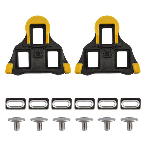 Origin8 Split 6 SPD-SL Cleats  Black/Yellow SPD-SL 6° Float