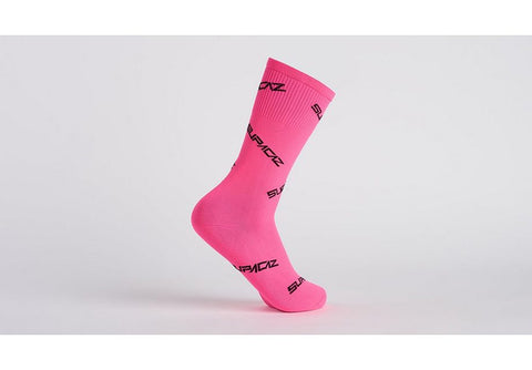 Specialized tagged sock black/neon pink m