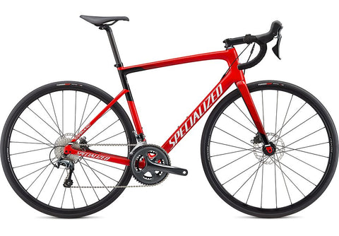 Specialized tarmac sl6 disc gloss flo red/metallic white silver/fine silver/tarmac black 49