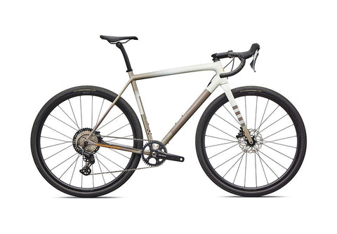 2026 Specialized Crux Comp Bike Dune White/Sandstone Metallic/Desert Metallic/Orange Zest 58