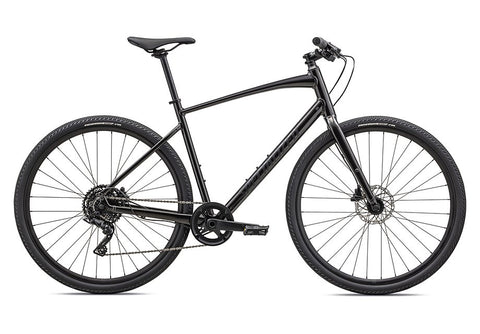 2023 Specialized sirrus x 3.0 bike gloss metallic obsidian / satin black reflective xxs