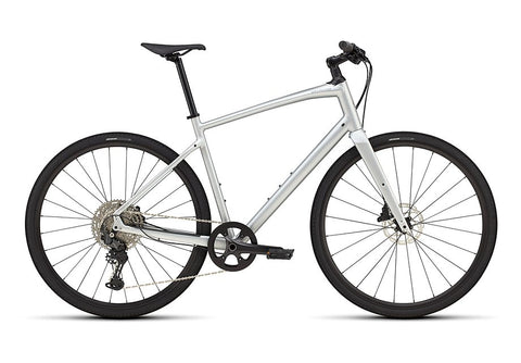 2025 Specialized sirrus x 4.0 bike satin silver dust / cool grey reflective s