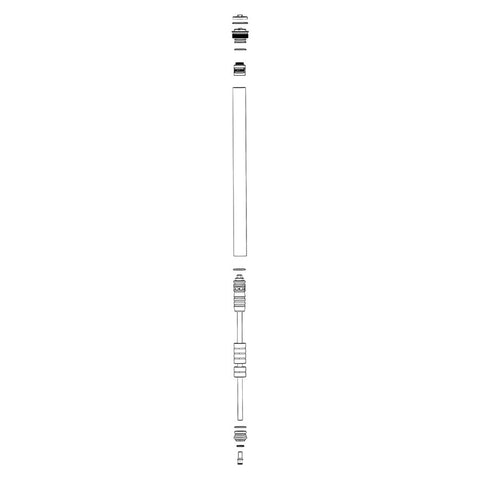 RockShox Solo Air Spring Assembly - 100 - 160mm Top Cap Spring Travel Spacers Shaft Bolt 35 Silver A1