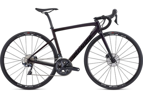 Specialized tarmac wmn sl6 comp disc gloss purple tint - red fade/satin black 49