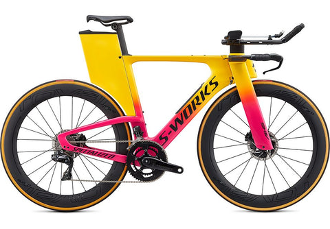 Specialized shiv S-Works disc di2 gloss golden yellow/vivid pink/satin black m