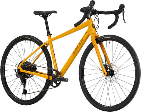 Salsa Journeyer Drop Bar Cues 1x11 Bike - 700c Aluminum Mustard 55cm