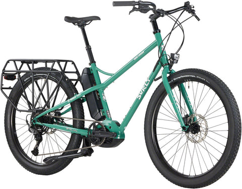Surly Skid Loader Cargo Ebike - 27.5 Steel Illegal Smile Green Large