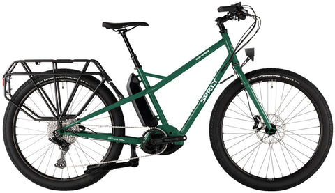 Surly Skid Loader Cargo Ebike - 27.5 Steel Illegal Smile Green Large