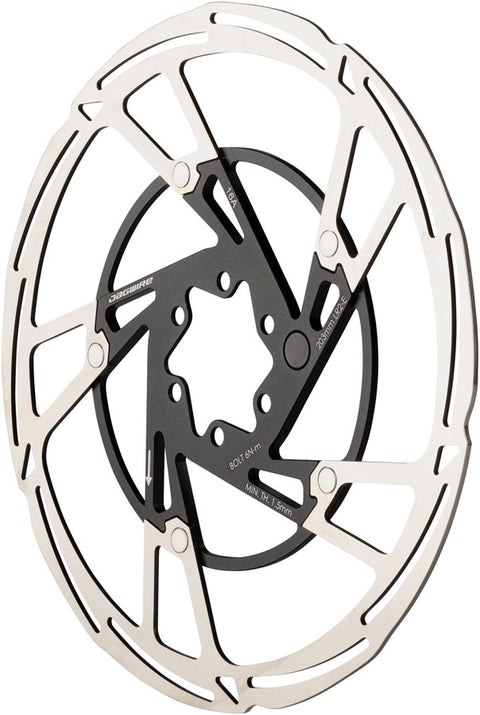 Jagwire Pro LR2-E Ebike Disc Brake Rotor Magnet - 203mm 6-Bolt Silver/BLK