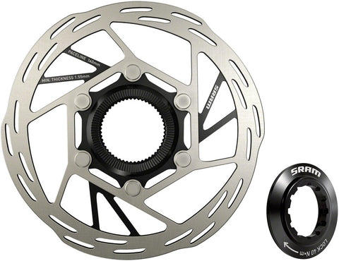 SRAM Paceline Disc Brake Rotor - 140mm Center Lock 1.85mm Includes Internal Tooled Lockring