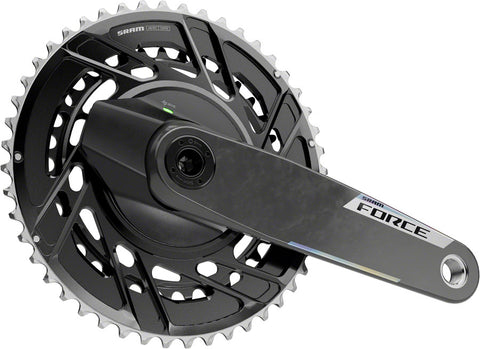 SRAM Force AXS Power Meter Crankset - 160mm 12-Speed 48/35t Thread Mount 8-Bolt PM Spider DUB Spindle Carbon E1