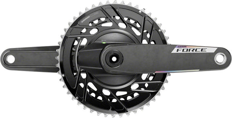 SRAM Force AXS Power Meter Crankset - 175mm 12-Speed 46/33t Thread Mount 8-Bolt PM Spider DUB Spindle Carbon E1