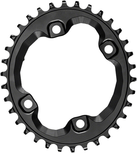 absoluteBLACK Oval 96 BCD Chainring Shimano XT M8000 - 34t 96 Shimano Asymmetric BCD 4-Bolt Narrow-Wide BLK