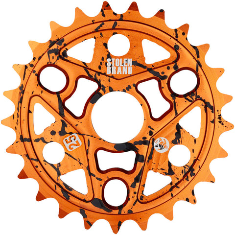 Stolen Sumo III Sprocket - 25t 6.0mm Thickness Aluminum Orange