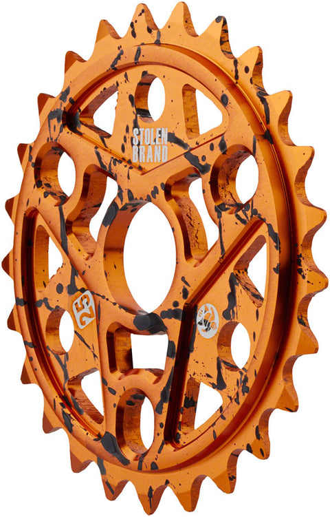 Stolen Sumo III Sprocket - 25t 6.0mm Thickness Aluminum Orange