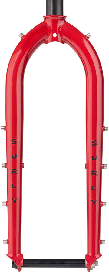 Surly Dinner Fork Assembly - 420mm 27.5" 15x110mm Thru-Axle 1-1/8" Straight Steerer Pile of Bricks Red