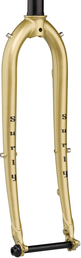 Surly Midnight Special Fork - 650b/700c 12x100mm Thru-Axle 1-1/8" Straight Steerer Steel 50mm Offset Fools Gold