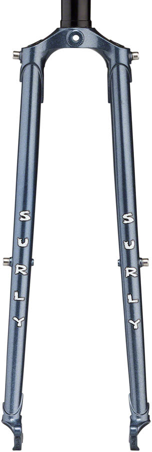Surly Straggler Fork - 650b QRx100mm 1-1/8" Straight Steerer 380mm Axle To Crown Steel Cold Steel Blue