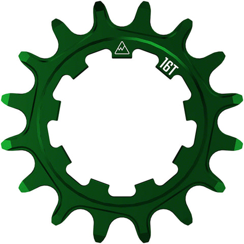 Wheels Manufacturing SOLO-SPEED Cog - 16t Fits SOLO-SPLINE SOLO-XD kits Green