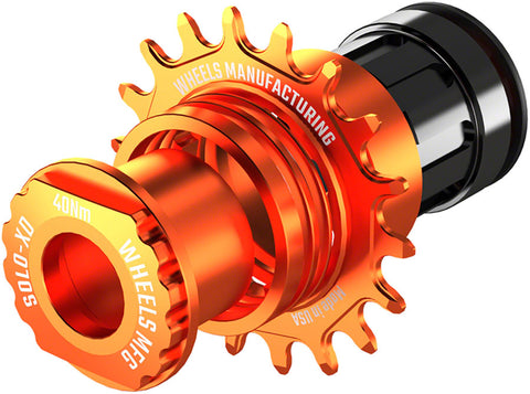 Wheels Manufacturing SOLO-XD XD/XDR Single Speed Conversion Kit - 18t For SRAM XD/XDR Freehub Orange
