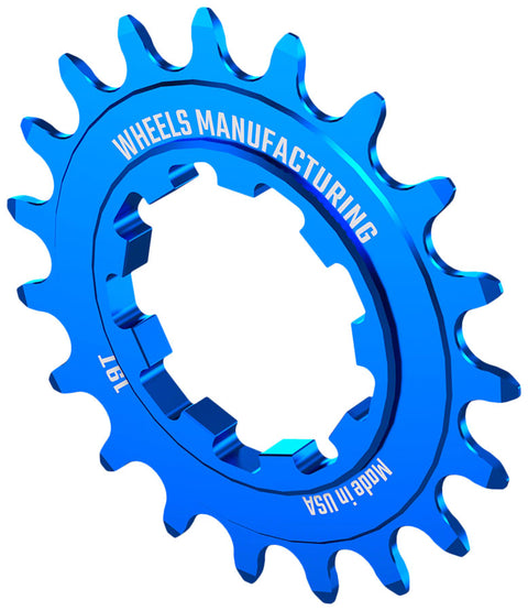 Wheels Manufacturing SOLO-SPEED Cog - 19t Fits SOLO-SPLINE SOLO-XD kits Blue