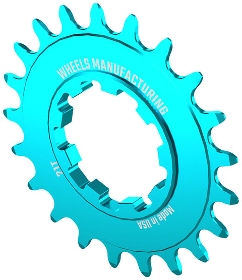 Wheels Manufacturing SOLO-SPEED Cog - 21t Fits SOLO-SPLINE SOLO-XD kits Teal