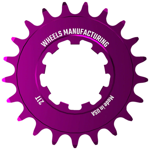 Wheels Manufacturing SOLO-SPEED Cog - 21t Fits SOLO-SPLINE SOLO-XD kits Purple