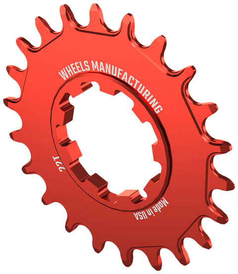 Wheels Manufacturing SOLO-SPEED Cog - 22t Fits SOLO-SPLINE SOLO-XD kits Red