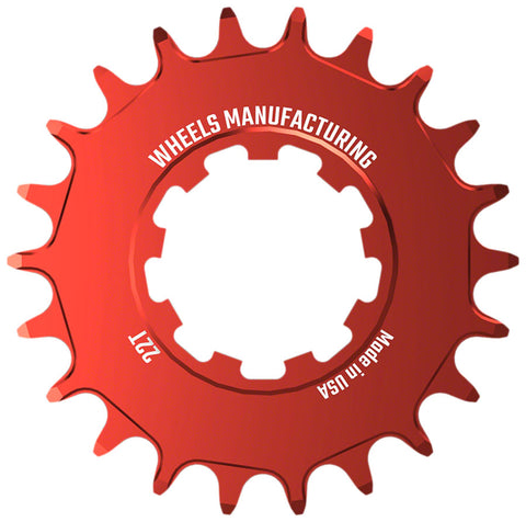 Wheels Manufacturing SOLO-SPEED Cog - 22t Fits SOLO-SPLINE SOLO-XD kits Red