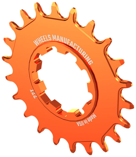 Wheels Manufacturing SOLO-SPEED Cog - 22t Fits SOLO-SPLINE SOLO-XD kits Orange