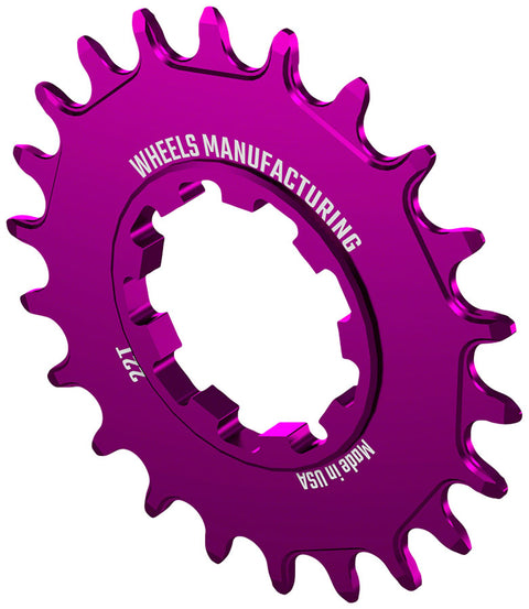 Wheels Manufacturing SOLO-SPEED Cog - 22t Fits SOLO-SPLINE SOLO-XD kits Purple