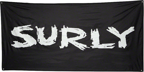 Surly Banner: Black 36 x 72"