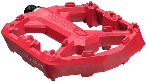 Crankbrothers Stamp 0 Pedals - Platform Aluminum 9/16" Bright Red Small