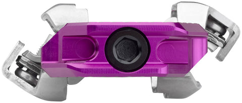 Wolf Tooth CTRL Trail Clipless Pedals - Dual Sided Clipless Alloy 9/16" Ultraviolet Purple Pair Shimano SPD