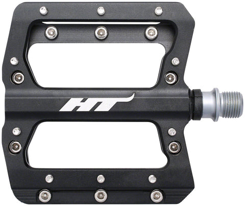 HT Components AN14A Pedals - Platform Aluminum 9/16" Black