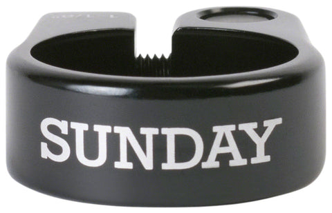 Sunday Slim Seatpost Clamp - 1-1/8" Bolt-On Black
