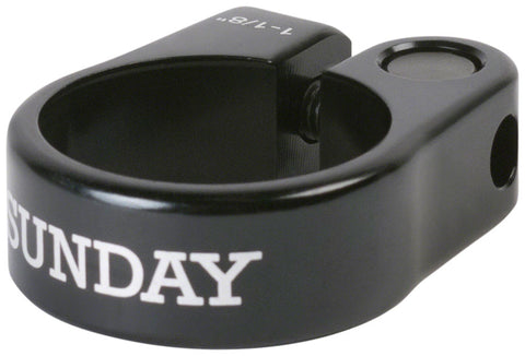 Sunday Slim Seatpost Clamp - 1-1/8" Bolt-On Black