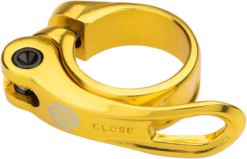 Promax QR-1 Seatpost Clamp - 31.8mm QR Gold