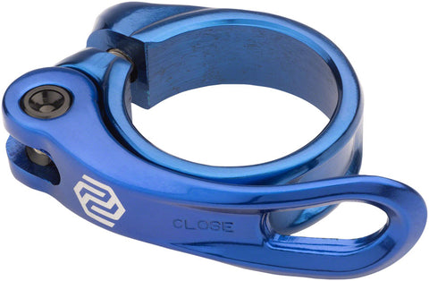 Promax QR-1 Seatpost Clamp - 34.9mm QR Blue