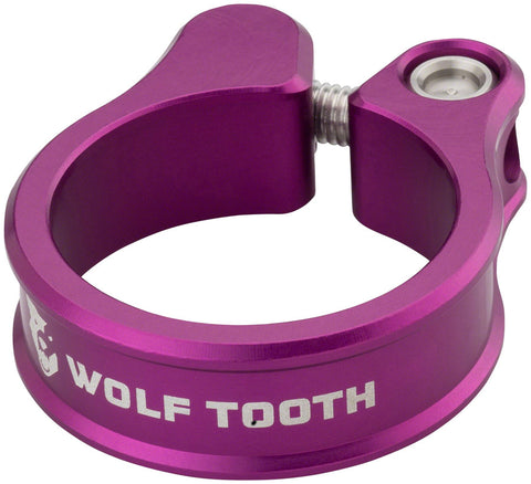 Wolf Tooth Seatpost Clamp - 28.6mm Bolt-On Purple