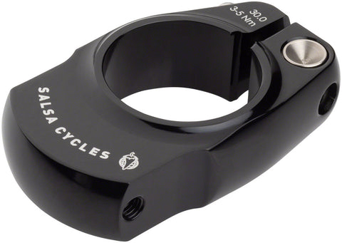 Salsa Rack-Lock Seatpost Clamp - 30.0mm Bolt-On Black