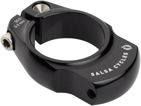 Salsa Rack-Lock Seatpost Clamp - 35.0mm Bolt-On Black