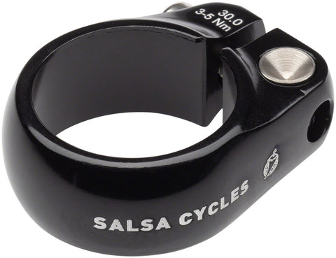 Salsa Lip-Lock Seatpost Clamp - 30.0mm Bolt-On Black