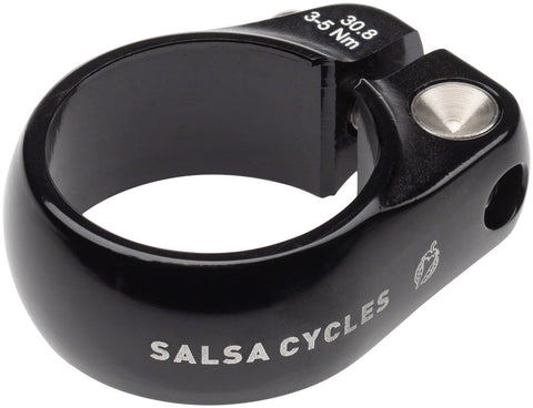 Salsa Lip-Lock Seatpost Clamp - 30.8mm Bolt-On Black
